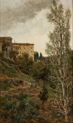 Valerio Laccetti, Landscape with pulley person