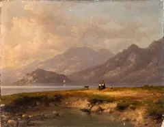 Little mountain landscape by Giuseppe Canella, 1847, offered Dec 2023