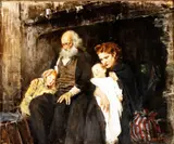 Francesco Longo Mancini, Family portrait