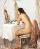 Gaetano Bocchetti, Naked woman looking in the mirror