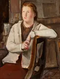 Giovanni Brancaccio, Woman sitting on a chair, 1935