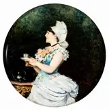 Young lady serving tea by Francesco Vinea, offered Dec 2023