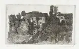 Il Poggio di sera (recto), Il Poggio al mattino (verso) by Giorgio Morandi, 1928, Single state, offered Dec 2023