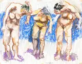 Fausto Pirandello, Three nudes
