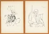 Couple of portraits by Orfeo Tamburi, 1948, Female portrait: signed and dated lower right Tamburi, offered Dec 2023