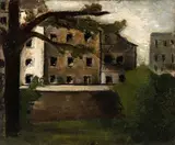 Case con albero by Mario Sironi, 1928, offered Dec 2023