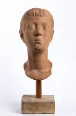 Andrea Spadini, Head of a young man, Engraved signature on the back: Spadini