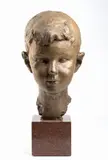 Assen Peikov, Portrait of a young boy, 1956, Engraved signature and date: Assen Peikov
