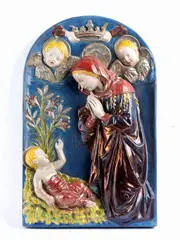 Ulisse Cantagalli, Adoration of Child, Signature