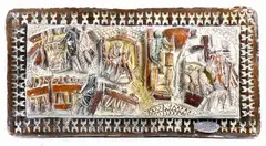Arts and crafts school by Angelo Biancini, Engraved signature lower right: A. Biancini, offered Dec 2023