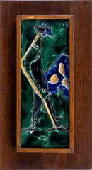 Tile (Rooster) by Leoncillo Leonardi, Probably a tile from a previous forniture's decoration, offered Dec 2023