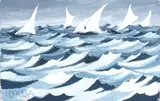 Giacomo Balla, Linee forza di mare, 1919