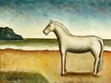 Carlo Carrà, Horse at the seaside