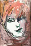 Smoker lady by Mino Maccari, offered Dec 2023