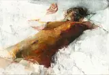 Renzo Vespignani, Female nude lying