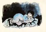 Reclined woman by Domenico Cantatore, offered Dec 2023