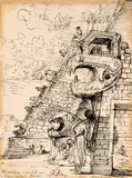 Eugene Berman, Mexican ruins
