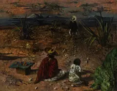 Hacia la noche y los volcanos by Eugene Berman, 1948, offered Dec 2023