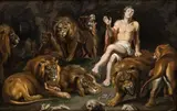 Peter Paul Rubens, Daniel in the lion's Den, Questa suggestiva composizione rappresenta la storia biblica in cui il profeta Daniele viene gettato nella fossa