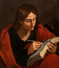 Saint John the Evangelist by Guido Reni, The canvas is a faithful coeval replica, offered Nov 2023