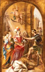 The Beheading of Saint John the Baptist by Peter Paul Rubens, The two main figures, offered Nov 2023