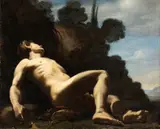 Giovanni Lanfranco, The body of dead Abel, The scene fixes a moment devoid of action