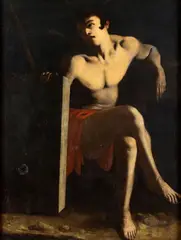 Carlo Sellitto, Saint John the Baptist, The painting is accompanied by an expertise by Prof. Ferdinando Bologna
