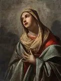 Andrea Vaccaro, The Virgin in Prayer, Oil on canvas