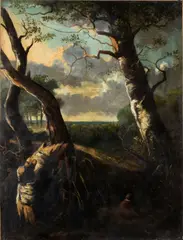 Salvator Rosa, Landscape, Oil on canvas