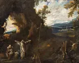 Alessandro Magnasco, Landscape with figures, Oil on canvas