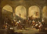 Alessandro Magnasco, interior of a nuns' convent