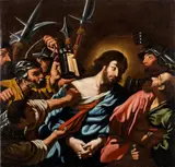 Giovanni Francesco Barbieri il Guercino, The Capture of Christ, The composition is directly derived from the famous painting with the same subject by Guercino today at the Fitzwilliam