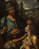 Bartholomäus Spranger, Noli me tangere, The painting is a remarkable contemporary copy of the painting by Bartholomeus Spranger executed in