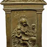 Nursing Madonna With St. Miniato by Galeazzo Mondella detto il Moderno, Bronze fusion pax with a, offered Oct 2023
