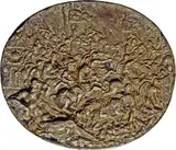 Govanni Bernardi, Battle Of Pavia, Silvered bronze casting with some small traces of old gilding