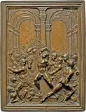 Flagellation Of Christ by Galeazzo Mondella detto il Moderno, Rectangular bronze casting;, offered Oct 2023