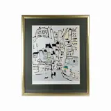 City view, multiple on paper by Sante Monachesi, in frame, offered Sep 2023