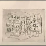 Massimo Campigli, Windows..., Printed on Fabbriano paper. Signed in pencil on the lower right
