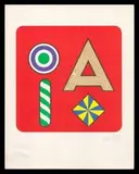 Lucio Del Pezzo, Letter A, 1971...