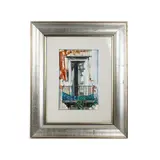 Armando Arpaja, Naples, Spanish quarters, balcony, framed. Already exhibited in the residence of the permanent representative of Italy at the Ooii