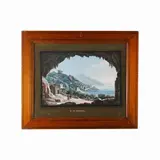 Gustavo Scoppa, View of Amalfi, in frame