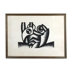 Untitled, multiple on paper by Duric Miodrag, 6/100 in frame., offered Sep 2023