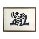Duric Miodrag, Untitled, multiple on paper, 6/100 in frame.