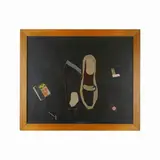 Eduardo Arrojo, Collage on fabric, in frame signed