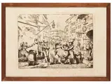 Bartolomeo Pinelli, Customs of Rome and Lazio, series of four lithographs