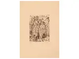 Silvio Loffredo, Baptistery and cat, engraving in three different types of print