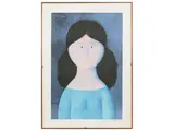 Antonio Bueno, Ritratto di bambina, color lithograph