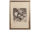 Orfeo Tamburi, Fiori, etching