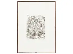 Paesaggio by Silvio Loffredo, etching, offered Nov 2024