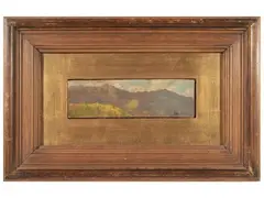 Filadelfo Simi, Apuane, oil on cardboard